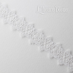 レース Tulle Circles 1 .Blanc 1m　 A011_4207_22_01 1枚目の画像