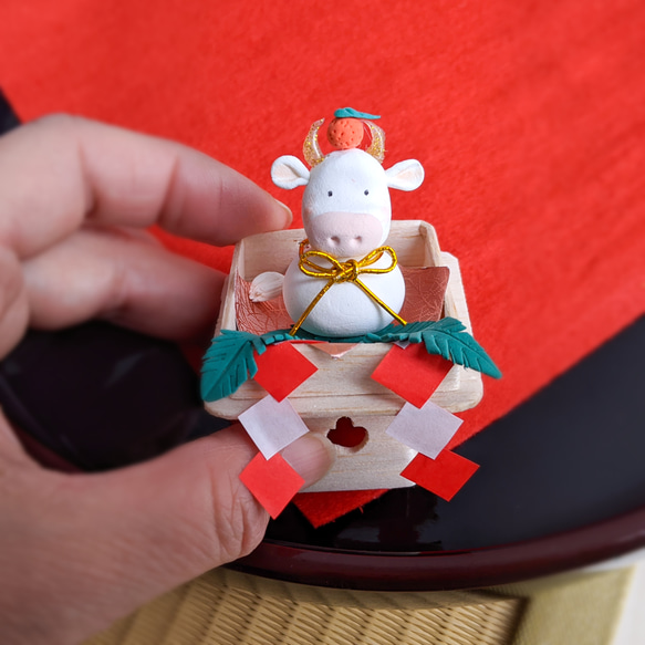 鏡餅の牛さん♡干支 鏡餅の牛さん♡干支