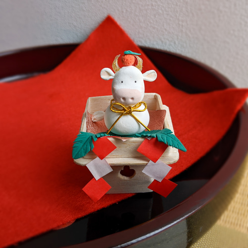 鏡餅の牛さん♡干支