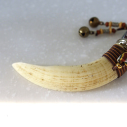 Chief Boar Tusk Keyholder■頭目大山豬獠牙鑰匙圈 第3張的照片