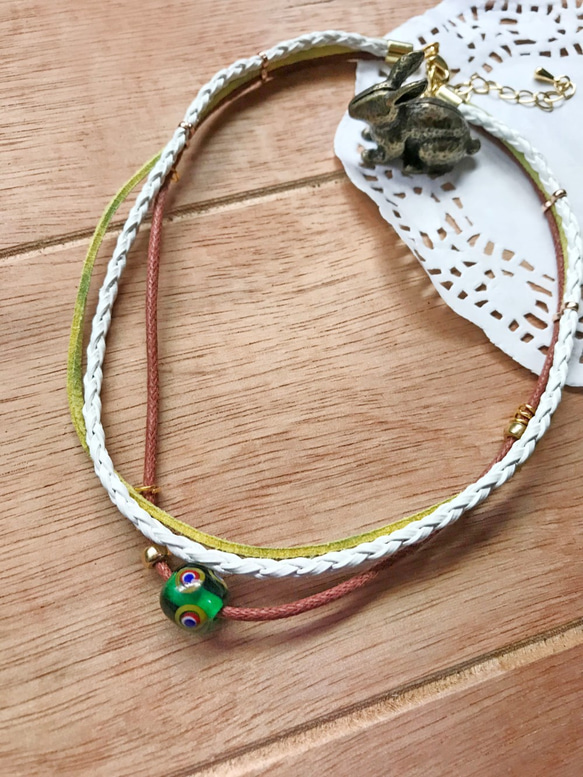 ｜DIY包｜Misty Glazebead Bracelet*迷霧琉璃珠手鍊(草原系) 第7張的照片