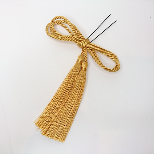 選べる6色】和風髪飾り タッセル Uピン 房 ゴールド 赤 紫 緑 ピンク