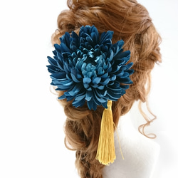 髪飾り タッセル Uピン 選べる8色 和風ヘアアクセサリー 3枚目の画像
