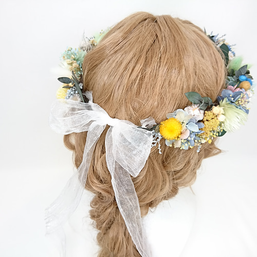 オーダー】花冠 プリザーブドフラワー ドライフラワー