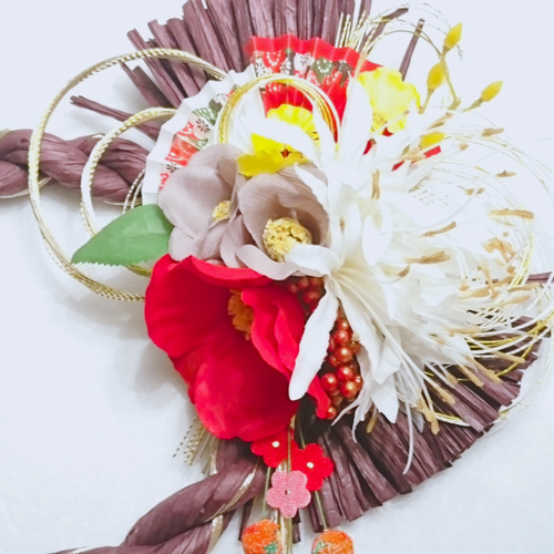 フラワーアレンジメント　お正月飾り　しめ縄リース2点 フラワーアレンジ ✨しめ縄リース✨