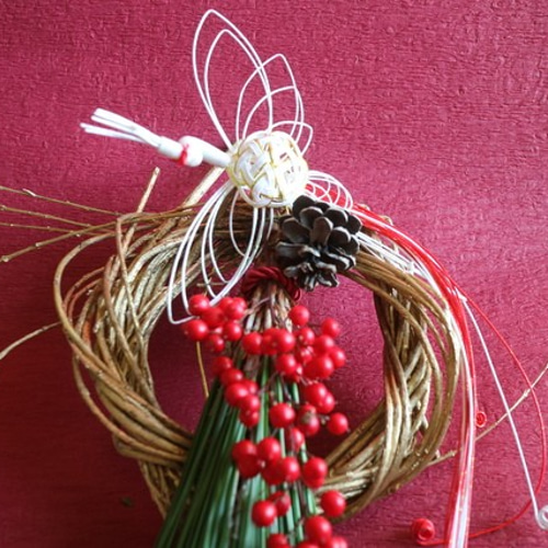 再販 2026年 ＜予約販売＞生花モダン お正月飾り ＜大王松＞ しめ縄