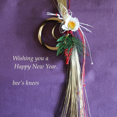 専用✨感謝sale✨正月飾り 三種のグリーン (ドライ) 2025年 モダン 正月飾り 水引飾り＜鶴の舞＞ 金黒 しめ縄