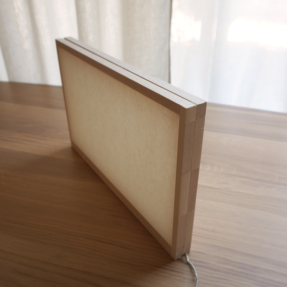 ビョウブ型テーブルライト『HIKARI BYOUB：Plainよこ』 7枚目の画像