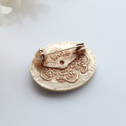 七宝焼き【 赤と月 】風景ミニブローチ ブローチ asou miwa 通販