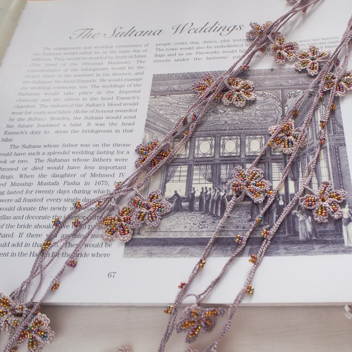 伝統的なトルコOYAネックレス】オヤ・ラリエット・パパディア その他