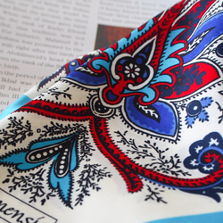 【スカーフが織りなす不思議な魔法】トルコ・オリエンタルスカーフ・ターコイズブルー 4枚目の画像