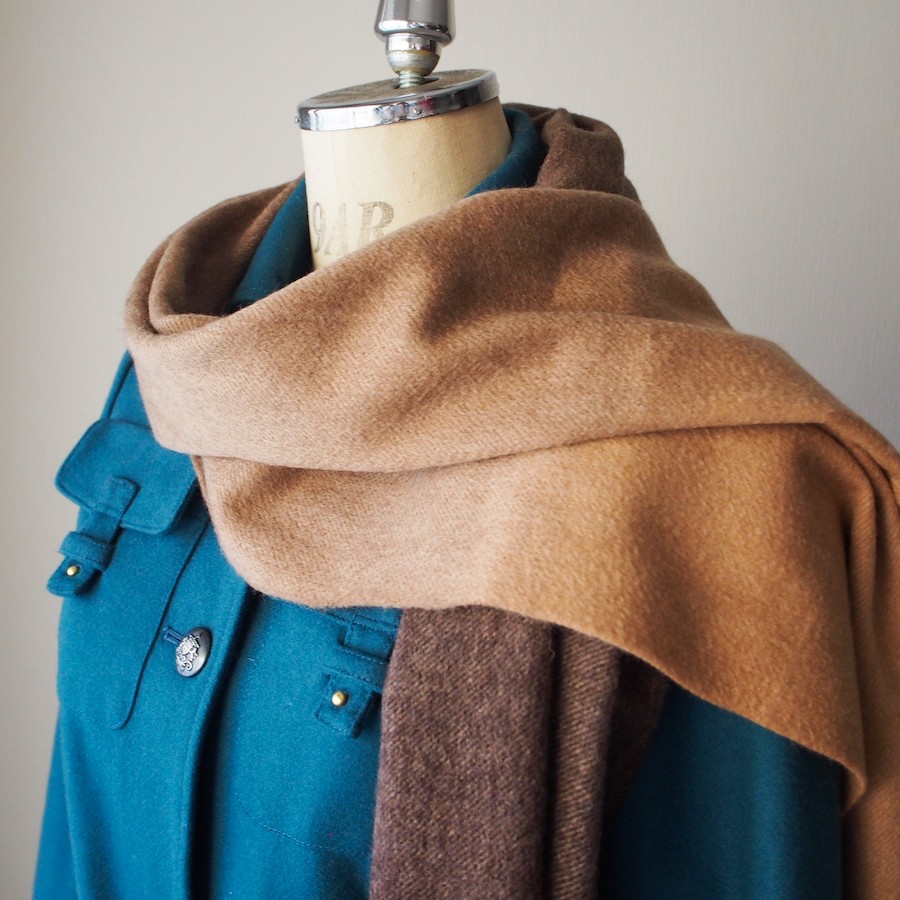 【Creema限定】ウール・グラデーションマフラー・サンドマキアージュ