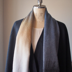 【特集掲載・メンズにオススメ】ウール・グラデーションマフラー・シーウォール 2枚目の画像