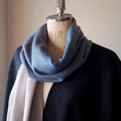 【特集掲載・メンズにオススメ】ウール・グラデーションマフラー・シーウォール 6枚目の画像