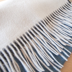 【特集掲載・メンズにオススメ】ウール・グラデーションマフラー・シーウォール 8枚目の画像