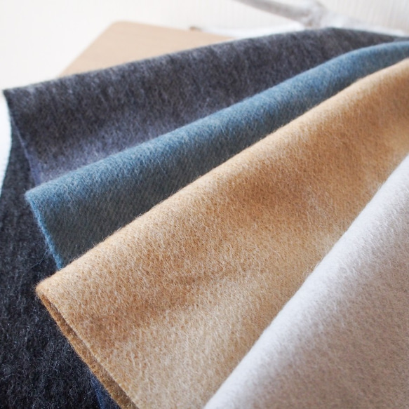 【特集掲載・メンズにオススメ】ウール・グラデーションマフラー・シーウォール 9枚目の画像