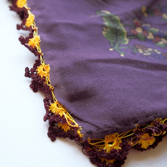 Turkey traditional embroidery scarf showl BRUSA31 第2張的照片