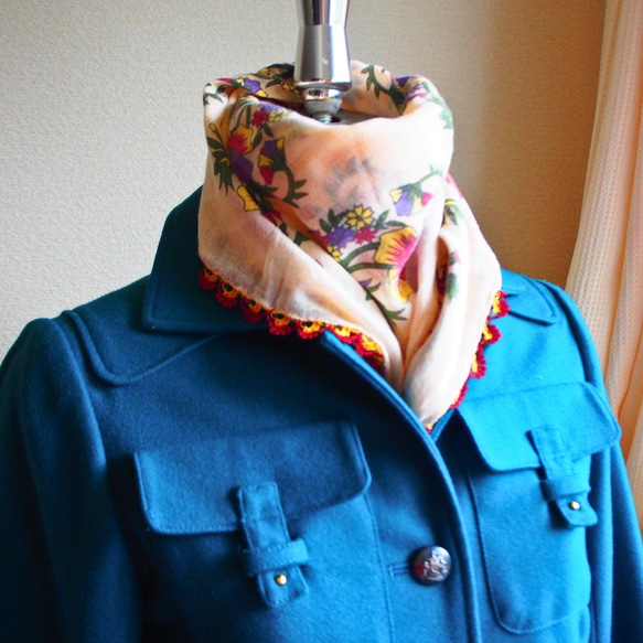 Turkey traditional embroidery scarf showl BRUSA31 第5張的照片