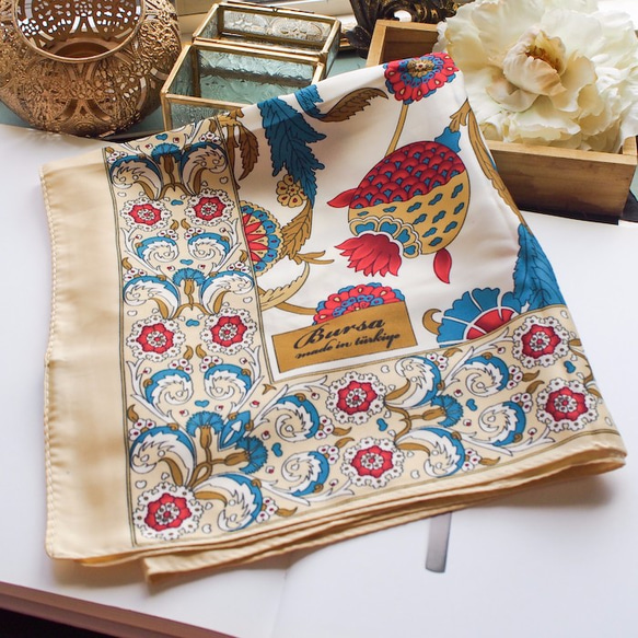 Vintage トルコ刺繍タオル 手刺繍 ハンドメイド 過去作より向日葵と