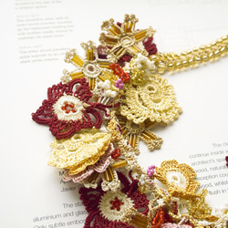 Turkey traditional lace embroidery necklace (no44) 第2張的照片