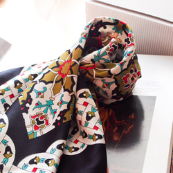 土耳其東方圍巾·Silk-art-A03·免費送貨·黑色再次上架 第5張的照片