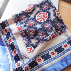 【スカーフが織りなす不思議な魔法】トルコ・オリエンタルスカーフ・ブルー 1枚目の画像