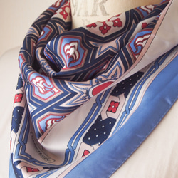 【スカーフが織りなす不思議な魔法】トルコ・オリエンタルスカーフ・ブルー 5枚目の画像