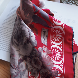 土耳其東方圍巾絲綢藝術A24紅色B貨免費送貨 第4張的照片