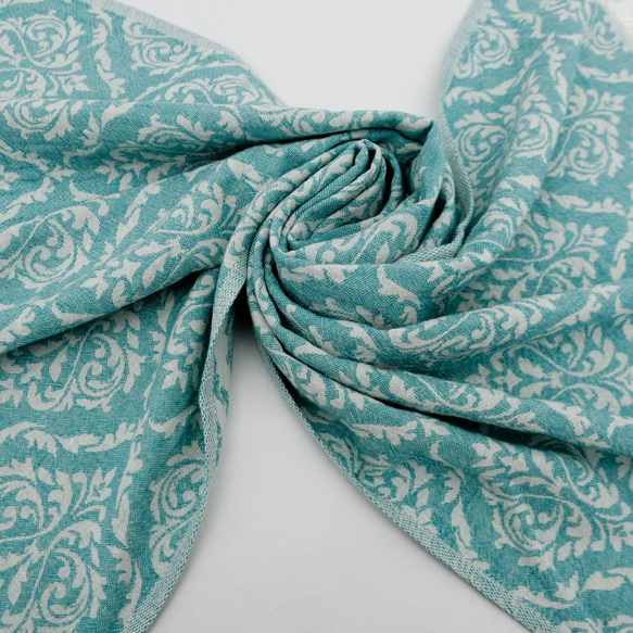 【特集掲載】トルコ・タオル・ペシュテマル・アラベスク・ミントグリーン・再販 3枚目の画像