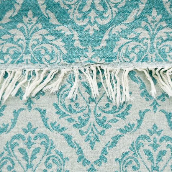 【特集掲載】トルコ・タオル・ペシュテマル・アラベスク・ミントグリーン・再販 6枚目の画像