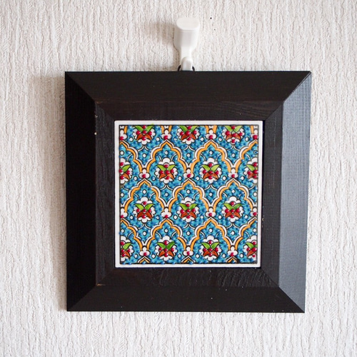 トルコ彩色タイル壁掛け額 壁掛け用タイル（額入り）小 - sevinc8 セヴィンチエイト