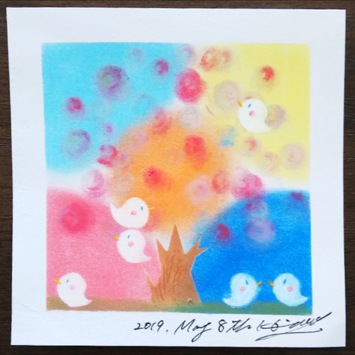絵画 水彩画 パステル画 ※フレーム含む （スケッチフレーム B003