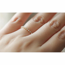 colorido正14k金戒指極細超精緻蕾絲感戒指(非鍍金喔)real 14K gold lace style ring 第7張的照片