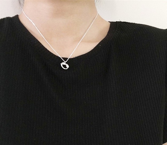 colorido 925純銀鎖骨鏈打結短款項鏈 短鏈長鏈  Sterling Silver Knot necklace 第3張的照片