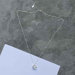 colorido 925スターリングシルバーのネックレス短い段落鎖骨短鎖は、長鎖のスターリングシルバーのネックレスノットを結び 5枚目の画像