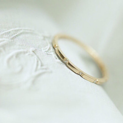 colorido 純正14k金溫柔花環鋯鑽鑲嵌戒指 第6張的照片