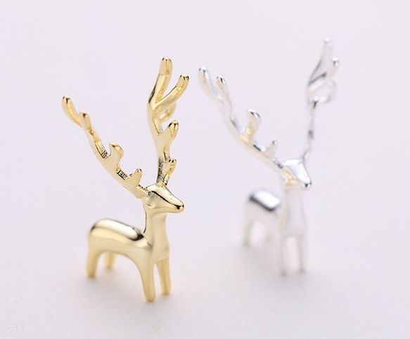 colorido 925純銀立體麋鹿項鍊 (銀色款)Sterling silver moose necklace 第1張的照片