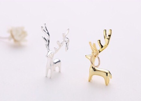 colorido 925純銀立體麋鹿項鍊 (銀色款)Sterling silver moose necklace 第2張的照片