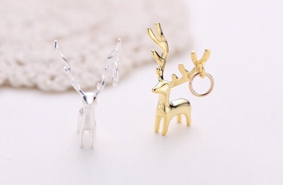 colorido 925純銀立體麋鹿項鍊 (銀色款)Sterling silver moose necklace 第3張的照片