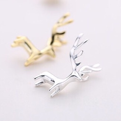 colorido 925純銀立體麋鹿項鍊 (銀色款)Sterling silver moose necklace 第4張的照片