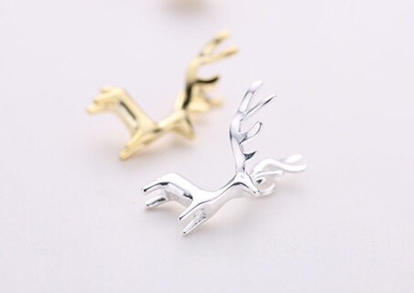 colorido 925純銀立體麋鹿項鍊 (銀色款)Sterling silver moose necklace 第4張的照片