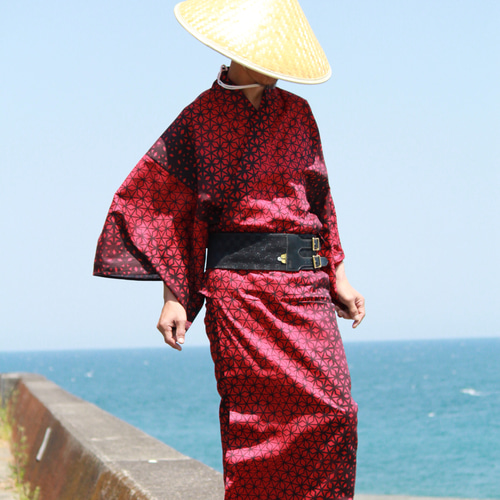 音遊&トリエ コラボ『麻の葉』浴衣(メンズ ) 浴衣 和男師 miyatty 通販