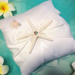 starfish&ribbon Wedding ring pillow 3枚目の画像