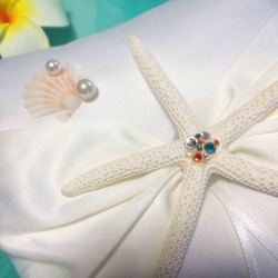 starfish&ribbon Wedding ring pillow 4枚目の画像