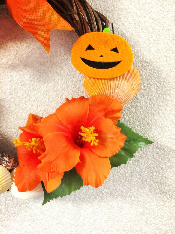 Hawaiian Halloweenリース 2枚目の画像