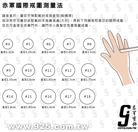 【赤軍寶飾】 赤軍 葉月戒指 純銀 尾戒 《 好運銀尾戒 》 第6張的照片