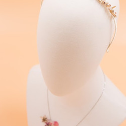 手工Swarovski 水晶珍珠釘珠頭箍 第2張的照片
