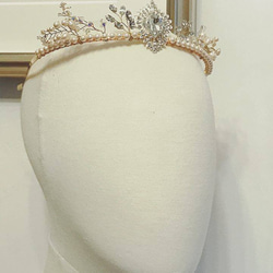 Swarovski 水晶珍珠皇冠/婚禮頭飾 第1張的照片