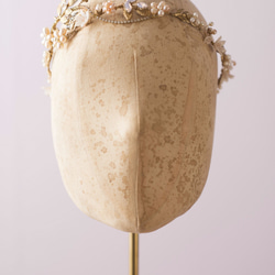 Dancing in the blossom Gold brass freshwater pearl headpiece 第2張的照片