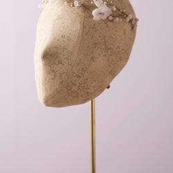 Boho like rain---handmade fabric hydrangea  headpiece 婚禮頭飾 第1張的照片